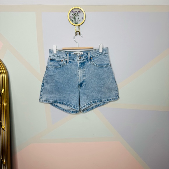 Abercrombie & Fitch Light Blue Jean Shorts - Picture 2 of 9
